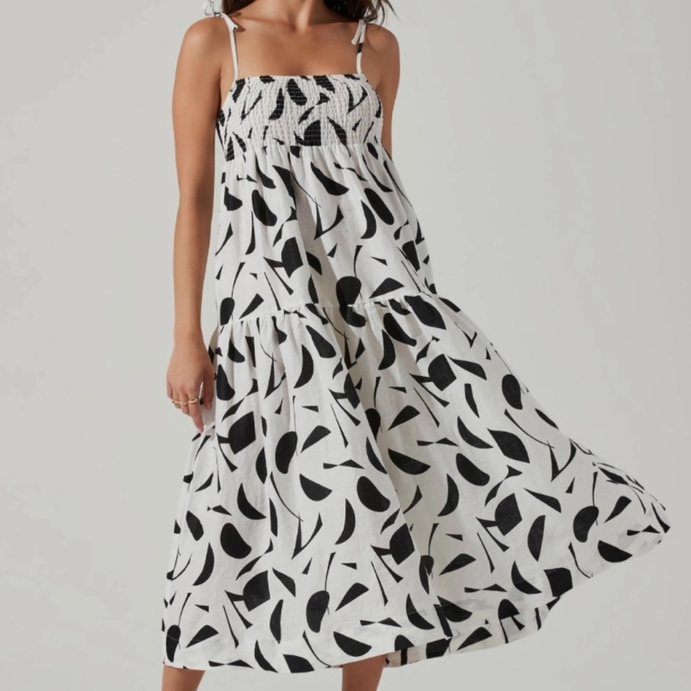 Marlene Square Mocked Midi Dress